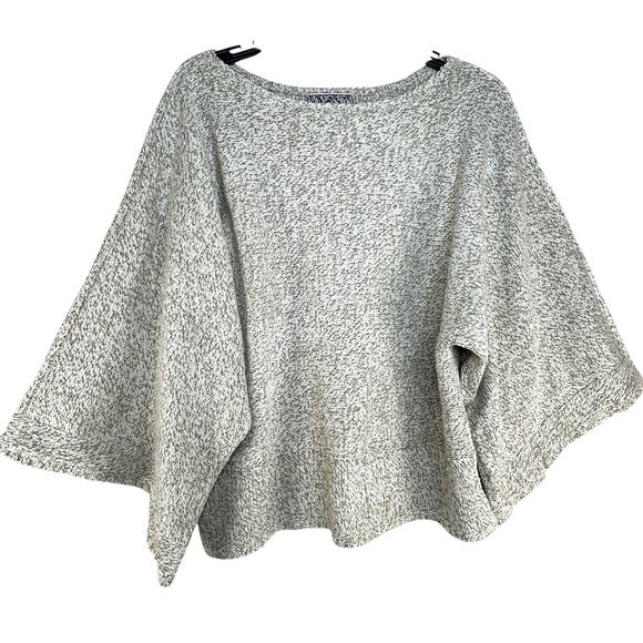 Curio Dolman Sleeve Chenille Sweater Women's Size L Tan Beige Heathered Cropped - Picture 1 of 6